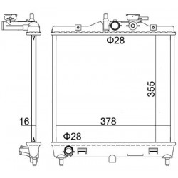 RADIÁTOR KIA PICANTO 1.0-1.1 04- 25310-07000