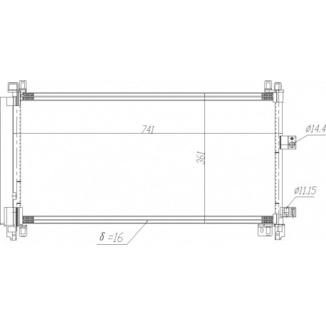 KLÍMABERENDEZÉS RADIÁTOR PEUGEOT 508 10- 6455HR