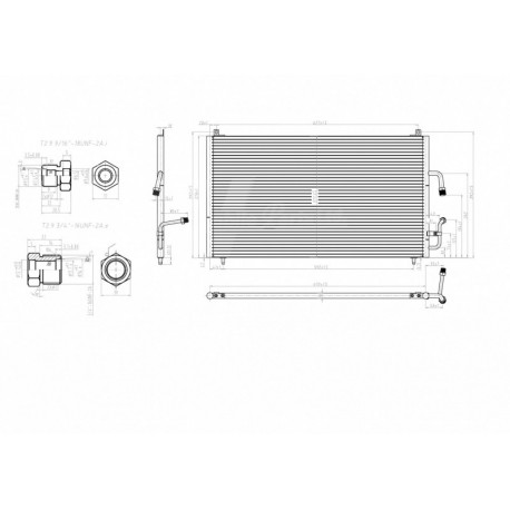 KLÍMABERENDEZÉS RADIÁTOR PEUGEOT 406 95- 6453.JA