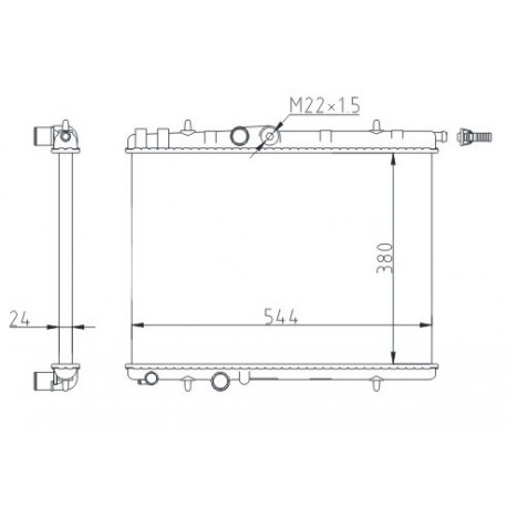 HŰTŐ PEUGEOT 206 1.4 98-02 133038