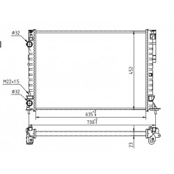 RADIÁTOR LAGUNA 1.6-2.0 98- 7701045345