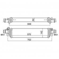 MOKA 1.4 4X4 16- INTERCOOLER 95406939