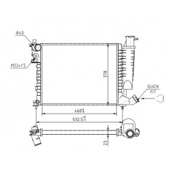 RADIÁTOR XSARA 1.6 98-00 1301FE