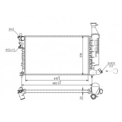 RADIÁTOR BERLINGO/PARTNER 1.4 98- 1330.47