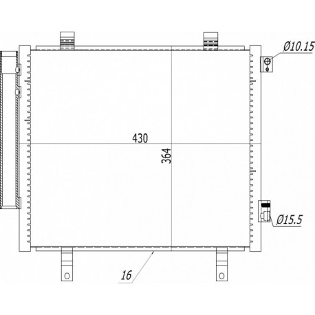LÉGKONDICIONÁLÓ RADIÁTOR ALTO 1.0 09- 276504A00D