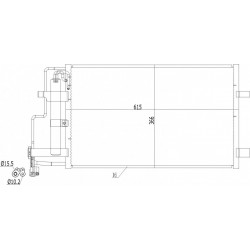 LÉGKONDICIONÁLÓ RADIÁTOR MAZDA 3 09- BBM461480C
