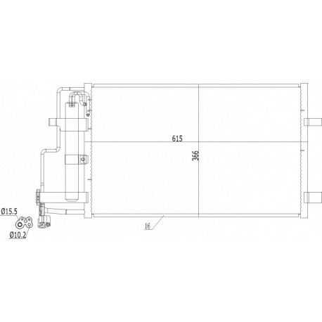 LÉGKONDICIONÁLÓ RADIÁTOR MAZDA 3 09- BBM461480C