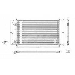 LÉGKONDICIONÁLÓ RADIÁTOR CIVIC 1.4 16V 01- 80110-S5A-003