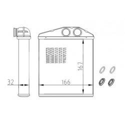 FŰTÉS CORSA C 00- 1618222