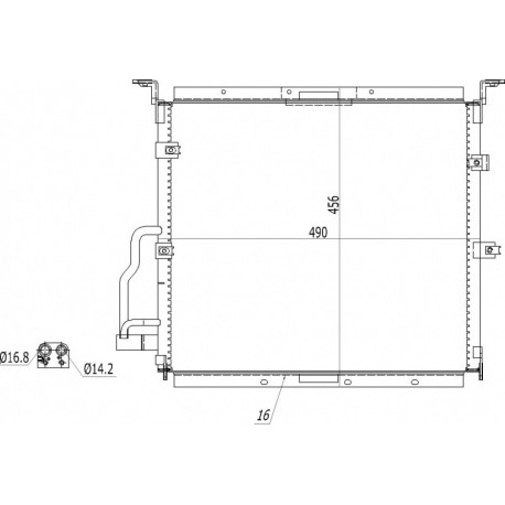 BMW E36 -99/W.440/ KLÍMARADIÁTOR BMW E36 -99/W.440/ 41111833005