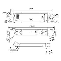 INTERCOOLER HYUNDAI H1 2.5 07- 281904A481