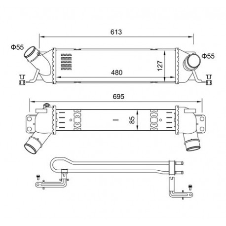 INTERCOOLER HYUNDAI H1 2.5 07- 281904A481