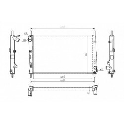 RADIÁTOR MONDEO 2.0SEFI 00- 1114764