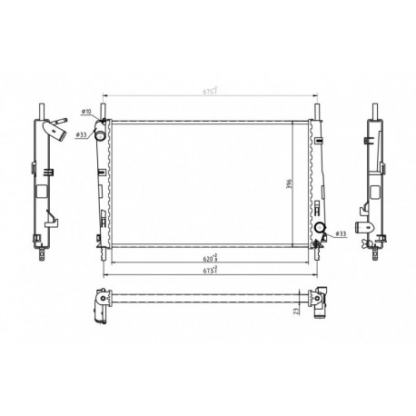 RADIÁTOR MONDEO 2.0SEFI 00- 1114764