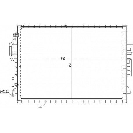 KLÍMA RADIÁTOR DB W221 S320CDI 05- 2215000554
