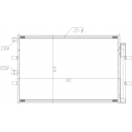 KLÍMA RADIÁTOR TRANZIT COSTUM 12- 1778169