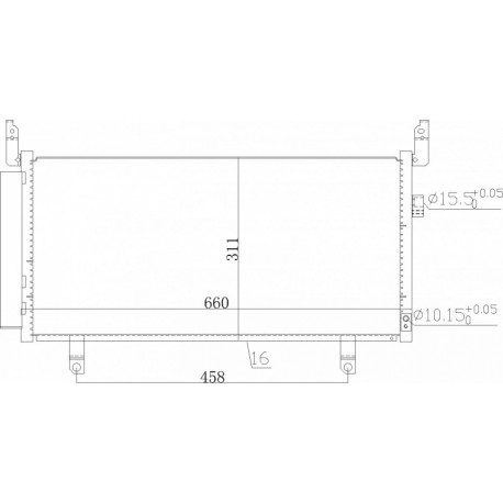 LÉGKONDICIONÁLÓ RADIÁTOR SUBARU FORESTER 12- 73210SG000
