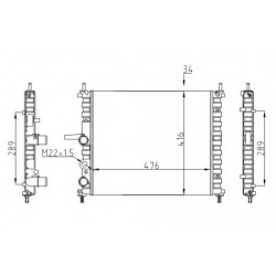 HŰTŐSZEKRÉNY BRAVO,BRAVA 1.4-1.6 95-00 46420484