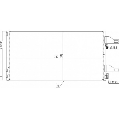 LÉGKONDICIONÁLÓ RADIÁTOR DUCATO 2.3JTD 06- 1344098080