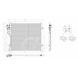 JEEP LIBERTY LÉGKONDICIONÁLÓ HŰTŐ 2.4 02- 05143010AB