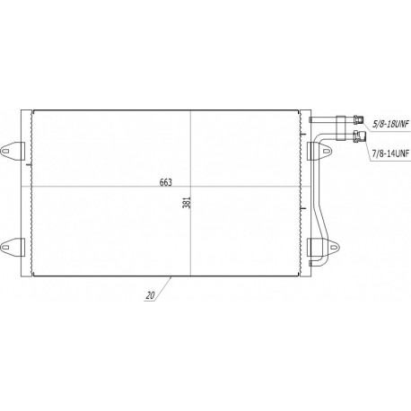 LÉGKONDICIONÁLÓ HŰTŐ LT 2.5TDI/SDI 96- 2D0.820.413A