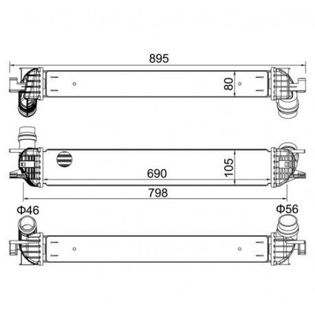 LAGUNA 07- INTERCOOLER 144610001N