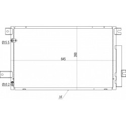 AVENSIS 2.0D4-D LÉGKONDICIONÁLÓ RADIÁTOR 06- 88450-05170