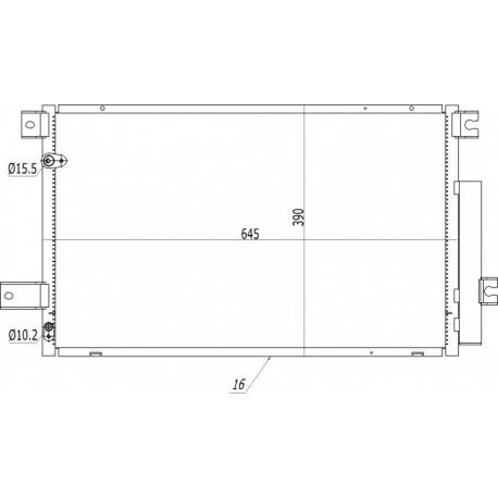 AVENSIS 2.0D4-D LÉGKONDICIONÁLÓ RADIÁTOR 06- 88450-05170