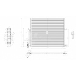 KLÍMABERENDEZÉS RADIÁTOR BMW E83 X3 3.0 04- 1711.3.400.400