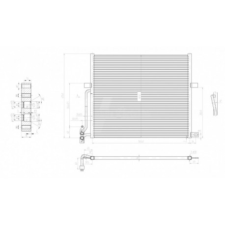 KLÍMABERENDEZÉS RADIÁTOR BMW E83 X3 3.0 04- 1711.3.400.400