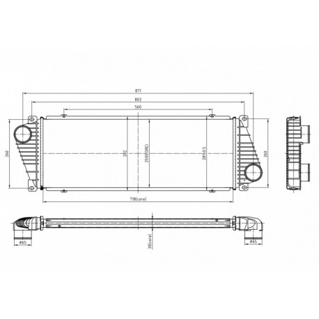 INTERCOOLER SPRINTER 312D/LT 96- 2D0.145.805