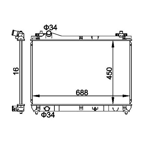 SUZUKI GRAND VITARA 2.0I RADIÁTOR 05- 17700-65J00