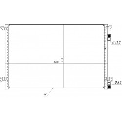 VECTRA C 2.0 KLÍMABERENDEZÉS RADIÁTOR 03- 1850083
