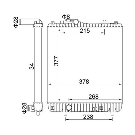AGILA 1.0I-1.2I TWINPORT RADIÁTOR 00- 09210556