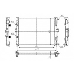 MEGANE 1.6 16V RADIÁTOR 02- 7711135783