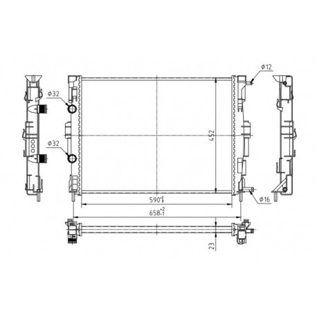 MEGANE 1.6 16V RADIÁTOR 02- 7711135783