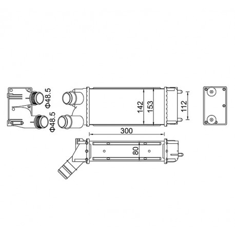 INTERCOOLER BERLINGO 1.6HDI 08- 0384-L9