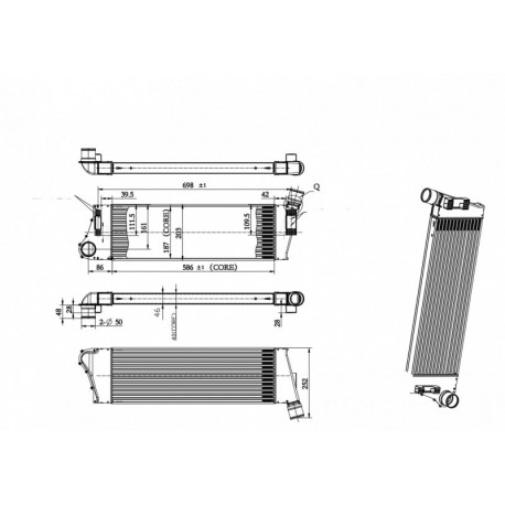 INTERCOOLER MEGANE 1.9DCI 02- 8200115540