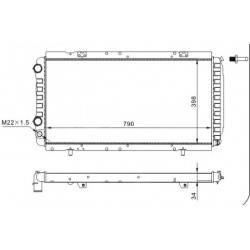 RADIÁTOR BOXER 2.0-2.5D,TD 94- 1301.HQ