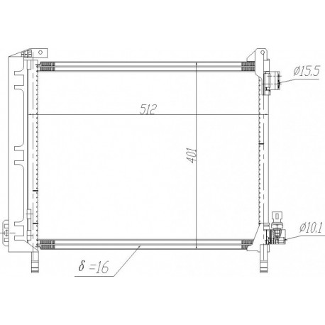 LÉGKONDICIONÁLÓ RADIÁTOR MICRA 1.2 10- 92100-1HC1B