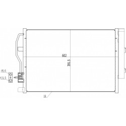 AVEO LÉGKONDICIONÁLÓ RADIÁTOR 11- 1850272