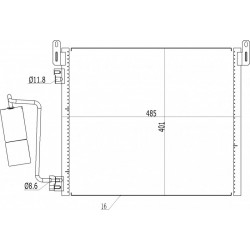 LÉGKONDICIONÁLÓ RADIÁTOR VECTRA C 3.0CDTI 05- 12775542