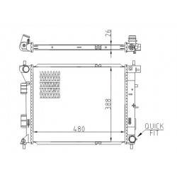 RADIÁTOR HYUNDAI I30 1.6 11- 25310A5800
