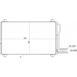 LÉGKONDICIONÁLÓ RADIÁTOR SPRINTER 95-00,00- 5104114AA