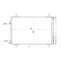 CITROEN C4 2.0 KLÍMA RADIÁTOR 04- 1610161980