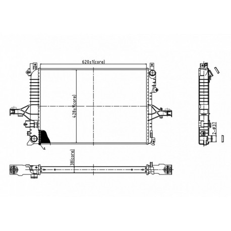 VOLVO C70 RADIÁTOR 00- 13119056