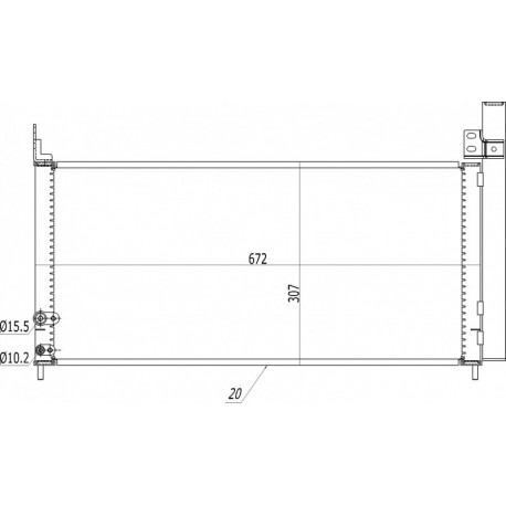 PRIUS 1.8I 09- LÉGKONDÍCIONÁLÓ HŰTŐSZEKRÉNYE 88460-47150