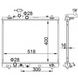 SUZUKI SWIFT 1.2I-1.4I RADIÁTOR 10- 1770071L10