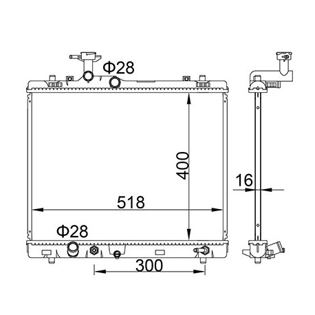 SUZUKI SWIFT 1.2I-1.4I RADIÁTOR 10- 1770071L10
