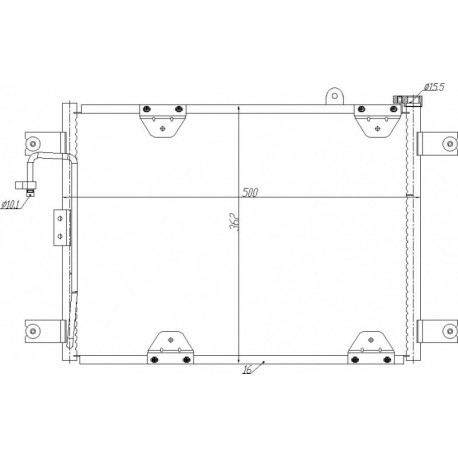 KLÍMABERENDEZÉS RADIÁTOR SUZUKI ESCUDO 97- 95310-65D00